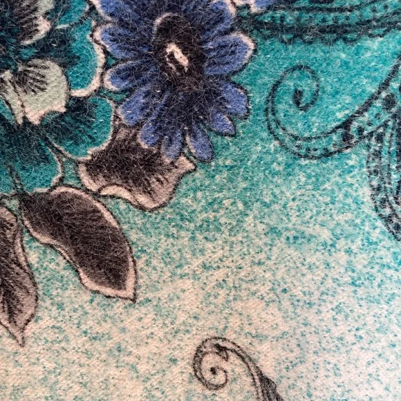 Relisted Ruby Rd sweater floral print ombré fuzzy pullover boho casual office 2X - Picture 15 of 17